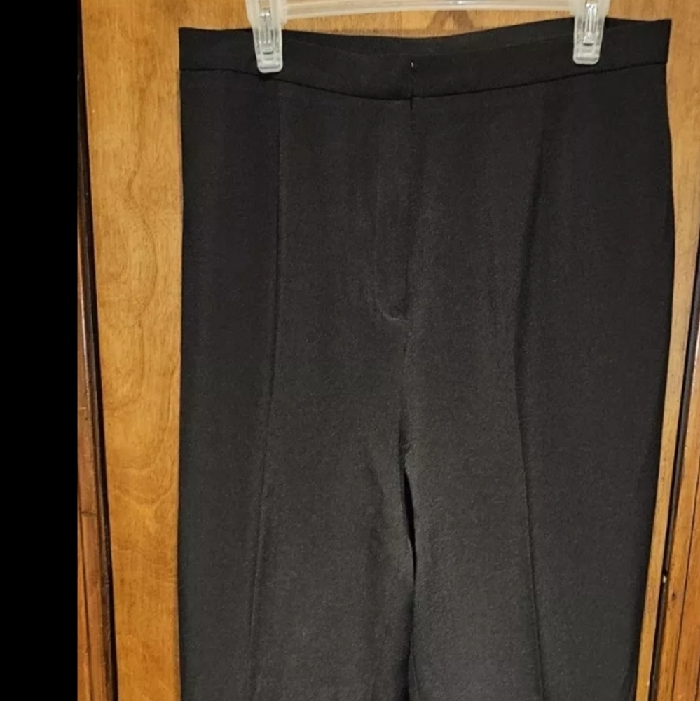 Worthington Womans Black Casual/Dress Pants Stretch Size 14 Clasp/Button/Zip